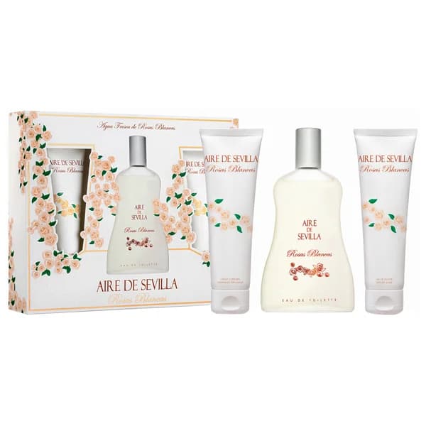 AIRE DE SEVILLA Rosas blancas Estuche regalo para mujer. - 1 ud - Imagen del producto en Findit