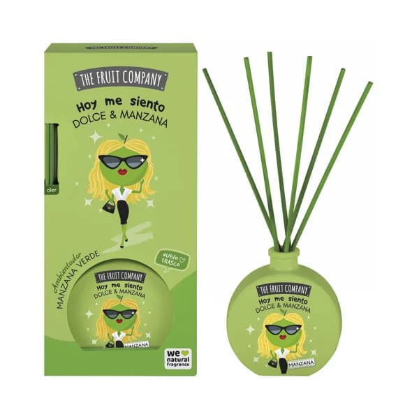 THE FRUIT COMPANY Ambientador de varillas (Mikado) con aroma a manzana verde. - 1 ud - Imagen del producto en Findit