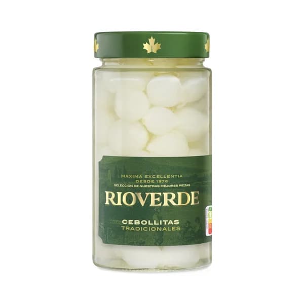 RIOVERDE Cebollitas en vinagre 18/21 piezas frasco de 180 g. - 0.18 kg - Imagen del producto en Findit