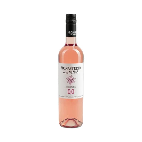 MONASTERIO DE LAS VIÑAS Vino rosado desalcoholizado (0.0%) botella 75 cl. - 1 ud - Imagen del producto en Findit