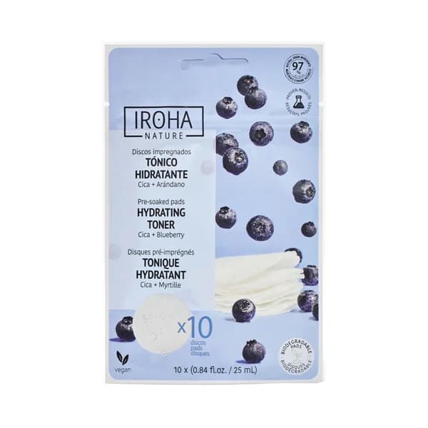 IROHA NATURE Discos tonificantes, hidratantes y reconfortantes 10 uds. - 1 ud - Imagen del producto en Findit
