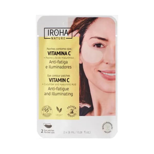 IROHA NATURE Parches contorno ojos con vitamina C y acción anti-fatiga. - 1 ud - Imagen del producto en Findit