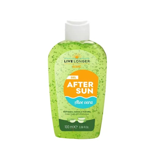 LIVE LONGER Sun After sun hidratante, calmante y refrescante con aloe vera 100 ml. - 0.1 l - Imagen del producto en Findit