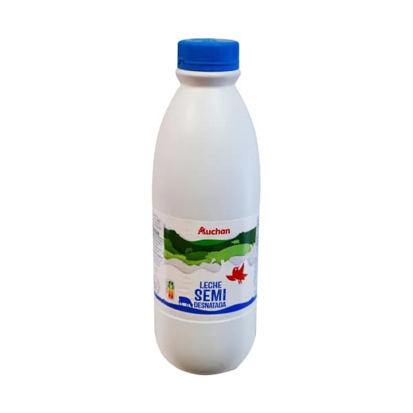AUCHAN Leche de vaca semidesnatada 1,5 l Producto Alcampo. - 1.5 l - Imagen del producto en Findit