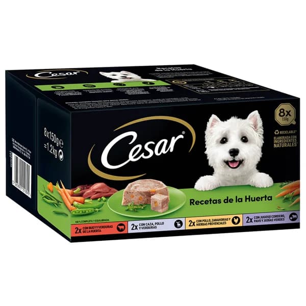 CESAR Pienso húmedo para perro selección campesina CESAR 8 x 150 g. - 1.2 kg - Imagen del producto en Findit