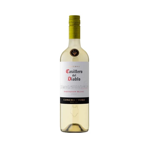 CASILLERO DEL DIABLO Vino blanco suavignon blanc reserva elaborado en Chile botella 75 cl. - 1 ud - Imagen del producto en Findit
