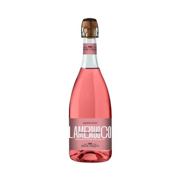 MEDICI ERMETE  Vino rosado lambrusco Reggiano rosé DOC dolce botella 75 cl. - 1 ud - Imagen del producto en Findit