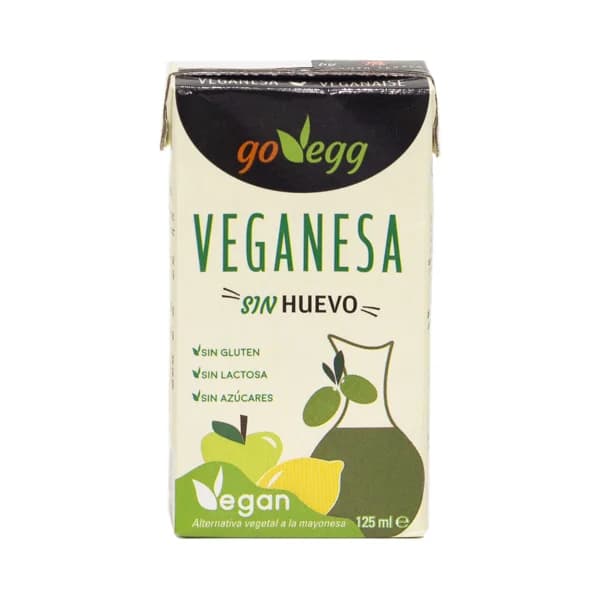 GO-VEGG Salsa fresca de textura cremosa y suave sin huevo (veganesa) 125 ml. - 0.13 l - Imagen del producto en Findit