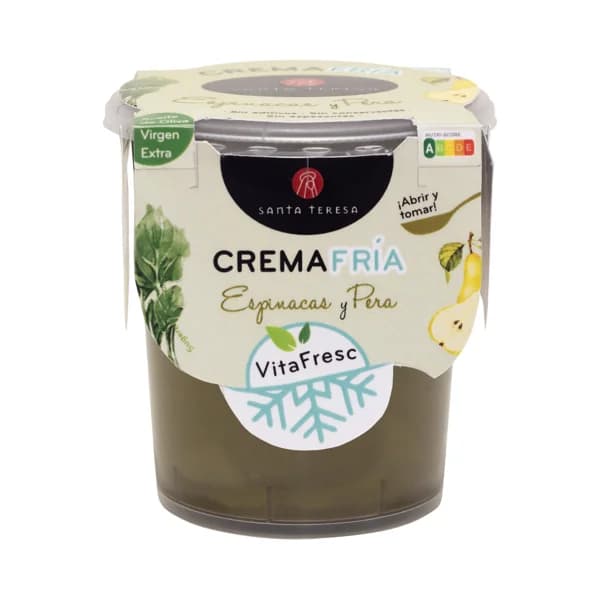 SANTA TERESA Crema fría de espinacas y pera, lista para tomar 400 ml. - 0.4 l - Imagen del producto en Findit