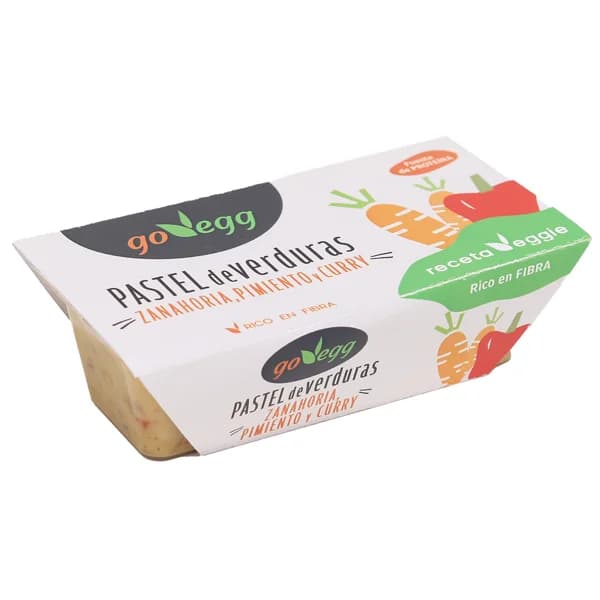 GO-VEGG Pastel de verduras (zanahoria, pimiento y curry), listo para comer 170 g. - 0.17 kg - Imagen del producto en Findit