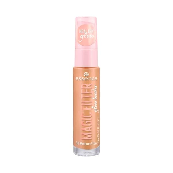 ESSENCE Glow booster magic filter tono 30 Medium / Tan Base líquida con cobertura ligera y brillo natural. - 1 ud - Imagen del producto en Findit