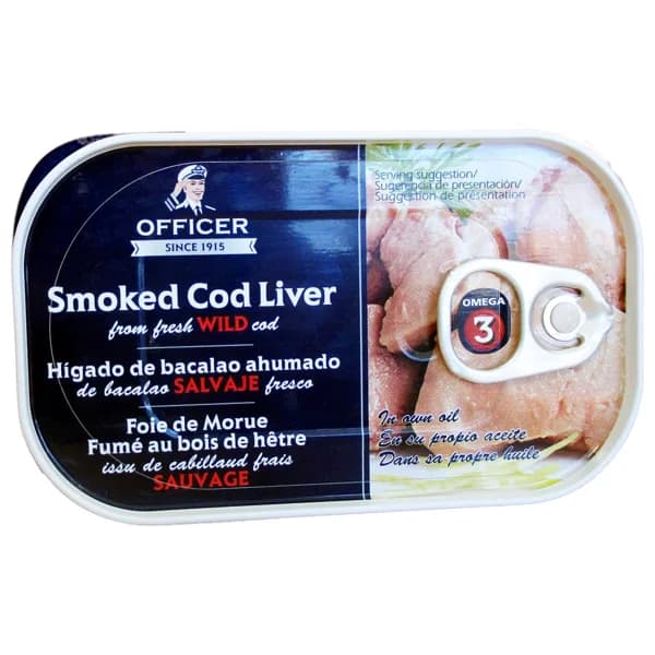 OFFICER Hígado de bacalao ahumado 120 g - 0.12 kg - Imagen del producto en Findit