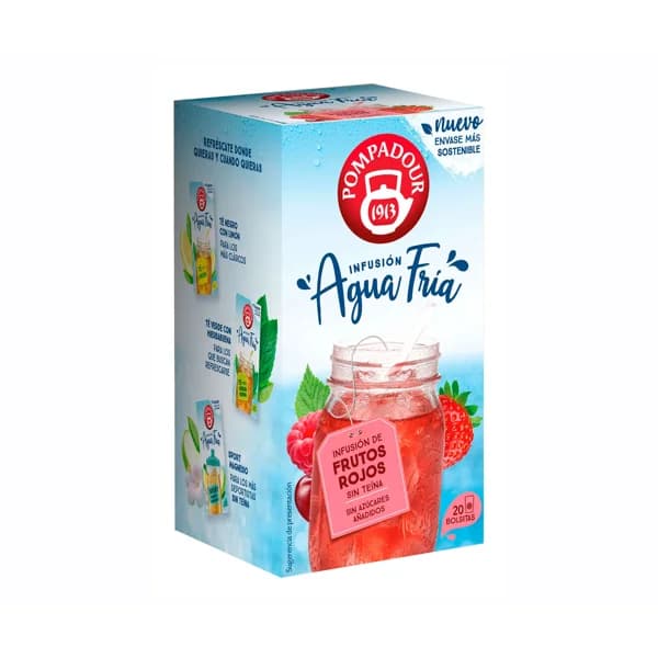 POMPADOUR Infusión fría de frutos rojos 20 uds 44 gr. - 1 ud - Imagen del producto en Findit