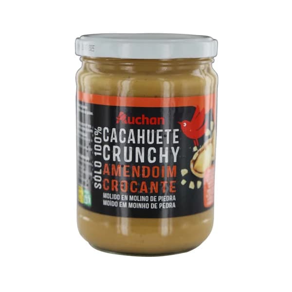PRODUCTO ALCAMPO Crema de cacahuete crujiente (crunchy) con trozos, molida en molino de piedra 500 g. - 0.5 kg - Imagen del producto en Findit