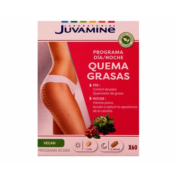 JUVAMINE Quemagrasas programa día y noche 60 comprirmidos - 1 ud - Imagen del producto en Findit