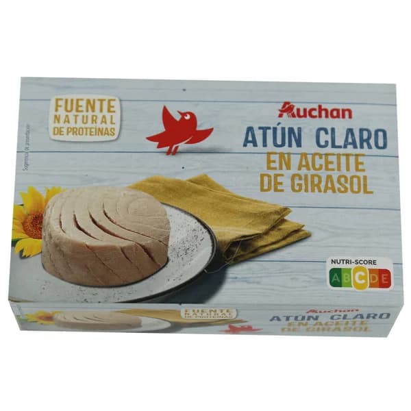 PRODUCTO ALCAMPO Atún claro en aceite de girasol lata de 143 g. - 0.14 kg - Imagen del producto en Findit