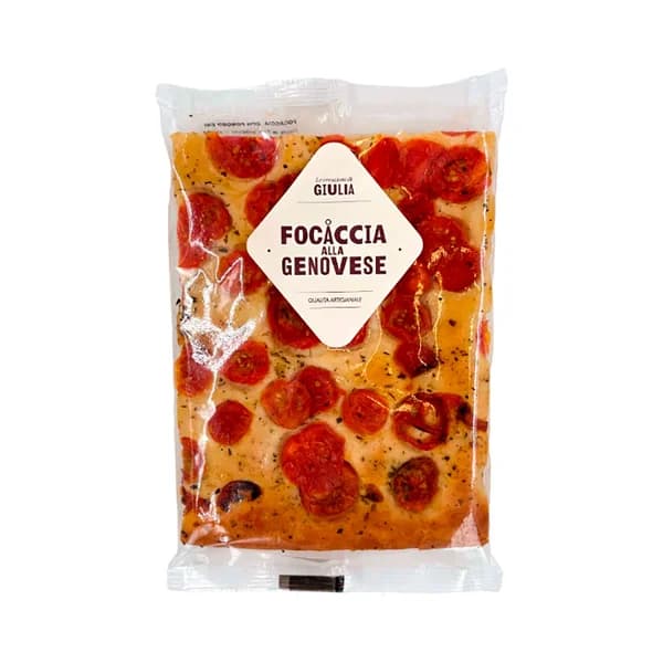 MAMMAFIOTE Focaccia a la Genovese con tomates, lista para calentar y comer 180 g. - 0.18 kg - Imagen del producto en Findit
