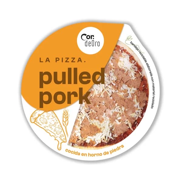 DEORO Pizza fresca de pulled pork 400 g. - 0.4 kg - Imagen del producto en Findit