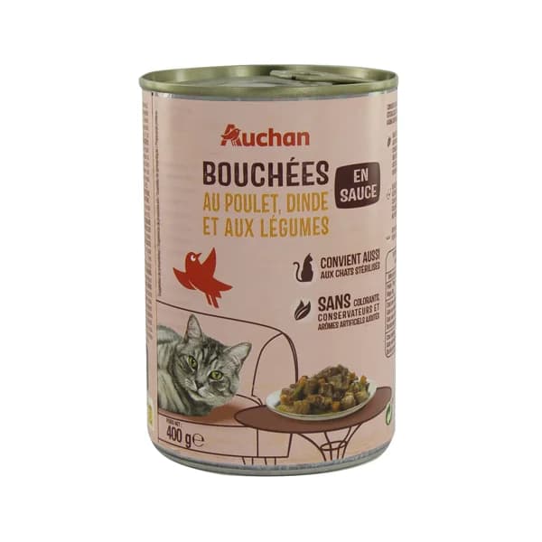PRODUCTO ALCAMPO Bocaditos en salsa de ave para gatos esterilizados PRODUCTO ALCAMPO 400 g - 0.4 kg - Imagen del producto en Findit