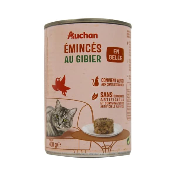 PRODUCTO ALCAMPO Comida para gatos a base de carne de caza PRODUCTO ALCAMPO 400 g. - 0.4 kg - Imagen del producto en Findit