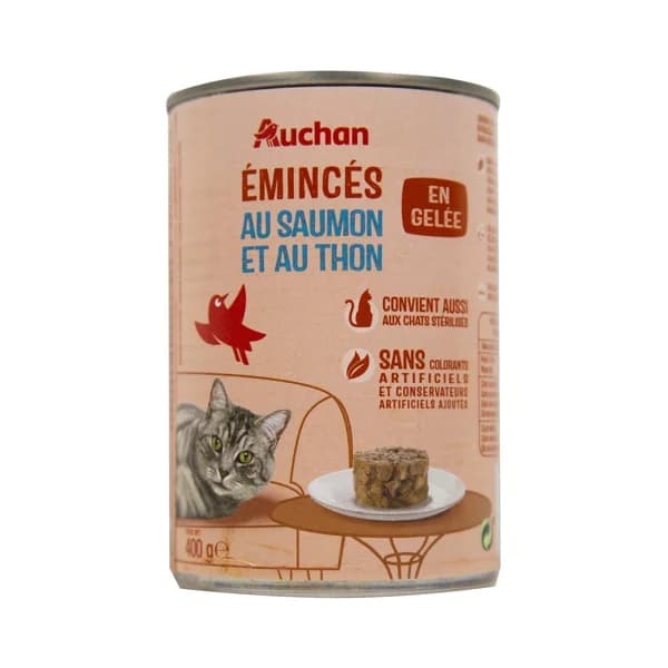 PRODUCTO ALCAMPO Comida para gatos a base de salmón y atún PRODUCTO ALCAMPO 400 g. - 0.4 kg - Imagen del producto en Findit