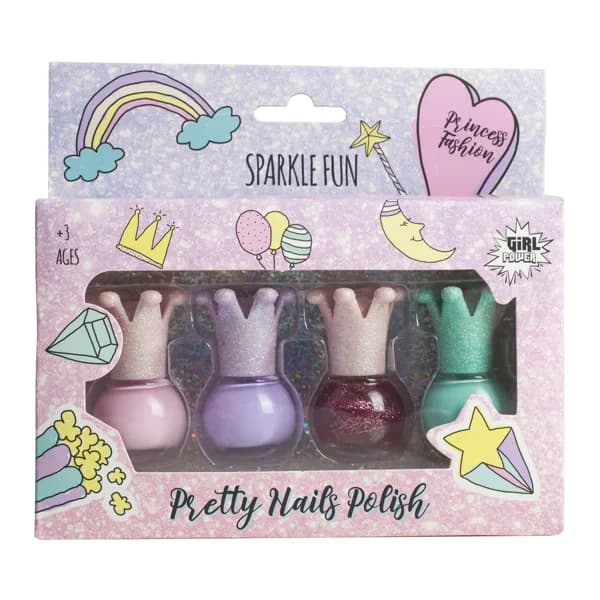 GIRL POWER Estuche con 4 lacas de uñas (pintauñas) infantiles (a partir de 3 años). - 1 ud - Imagen del producto en Findit