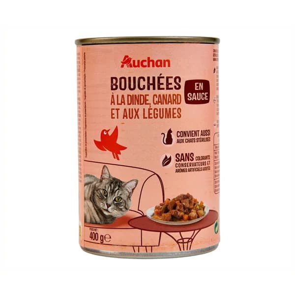 PRODUCTO ALCAMPO Gato esterilizado bocaditos en salsa de cordero 400 g. - 0.4 kg - Imagen del producto en Findit