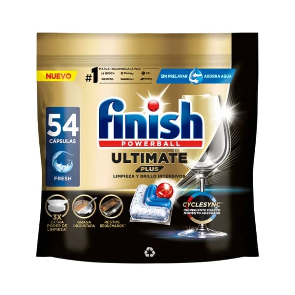 FINISH Ultimate plus Lavavajillas a máquina 54 uds, 452 g. - 0.45 kg - Imagen del producto en Findit