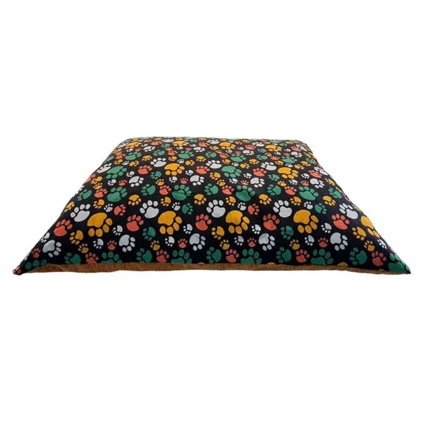 CANES JOB Colchón doble cara con estampado de huellas, 80x60 cm. - 1 ud - Imagen del producto en Findit