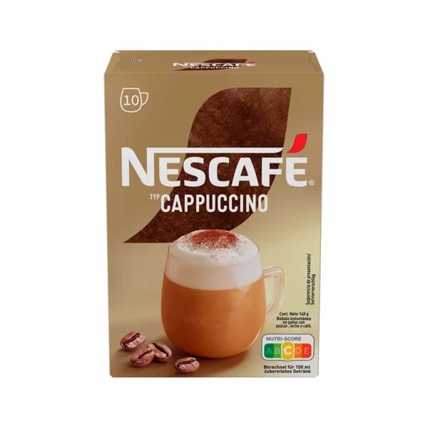 NESCAFÉ Café Cappuccino natural NESCAFÉ 10 uds. de 14 g. - 0.14 kg - Imagen del producto en Findit