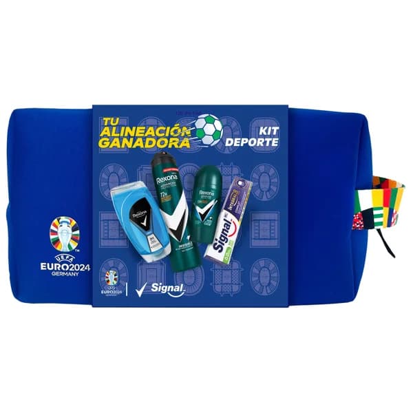 REXONA Uefa 2024 Neceser con productos para el cuidado y la higiene masculina. - 1 ud - Imagen del producto en Findit