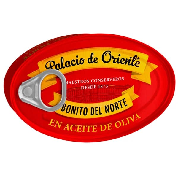PALACIO DE ORIENTE Bonito del norte en aceite de oliva lata de 82 g. - 0.08 kg - Imagen del producto en Findit
