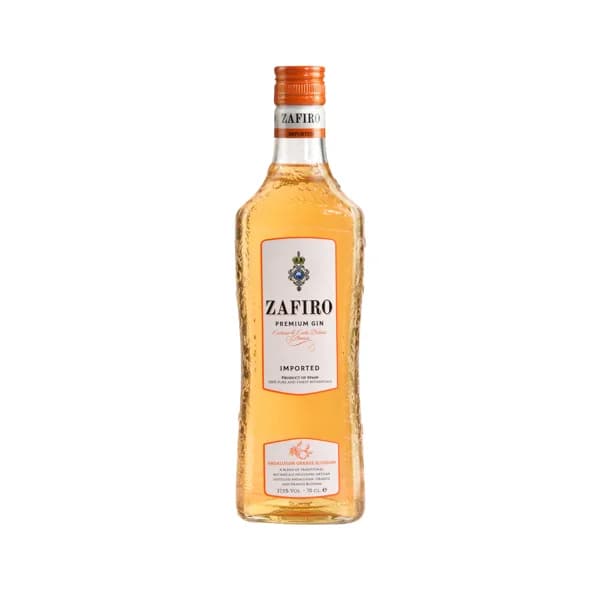 ZAFIRO Ginebra premium naranja, elaborada con naranja y flor de azahar botella 70 cl. - 0.7 l - Imagen del producto en Findit