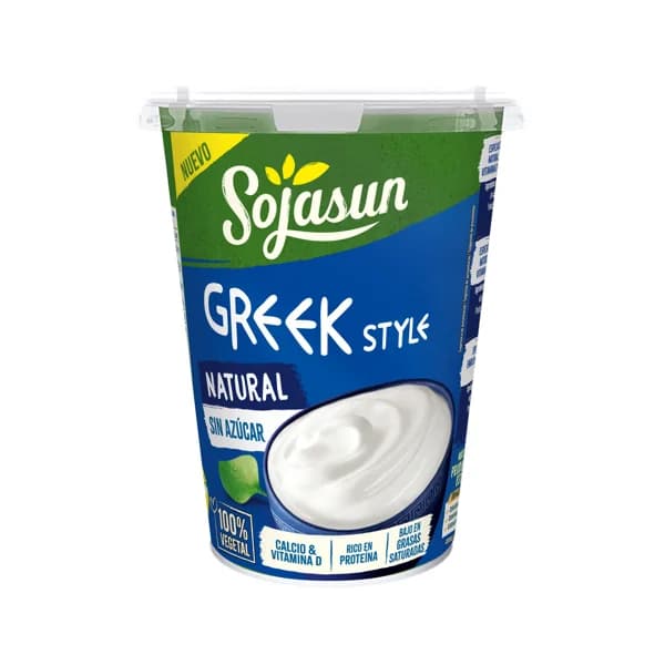 SOJASUN Especialidad de soja natural estilo griego 100% vegetal 400 gr. - 0.4 kg - Imagen del producto en Findit