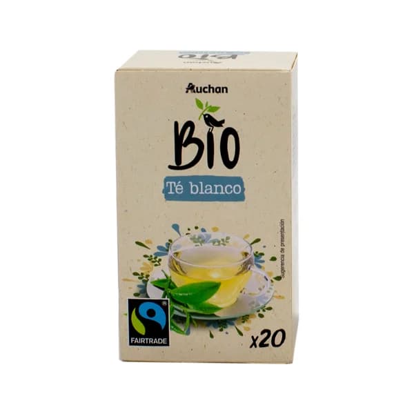 ALCAMPO ECOLÓGICO Té blanco Bio 20 uds. 28 g. - 1 ud - Imagen del producto en Findit