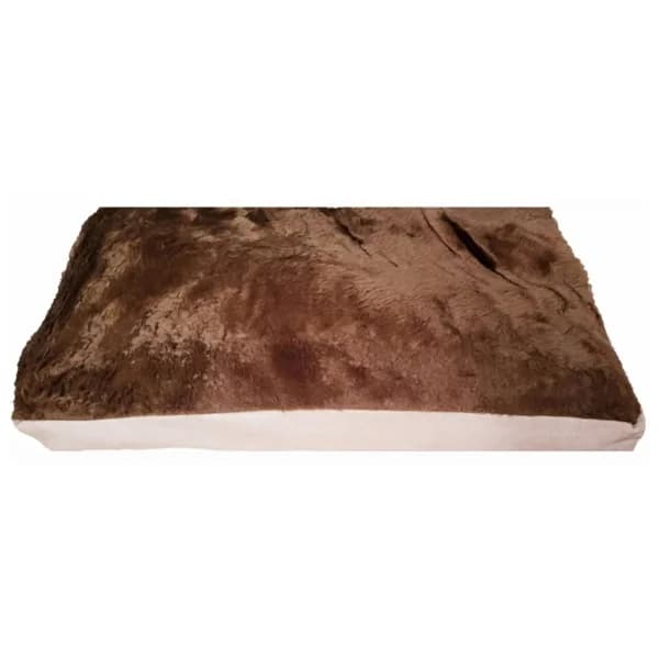 ZM Colchoneta marrón con pelo para perro. Talla XL 90 x 65 cm. - 1 ud - Imagen del producto en Findit