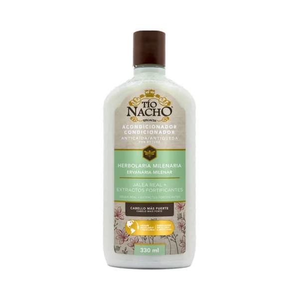 TIO NACHO Herbolaria milenaria Acondicionador fortificante y anticaida por rotura, con jalea real y extractos fortificantes 330 ml. - 0.33 l - Imagen del producto en Findit