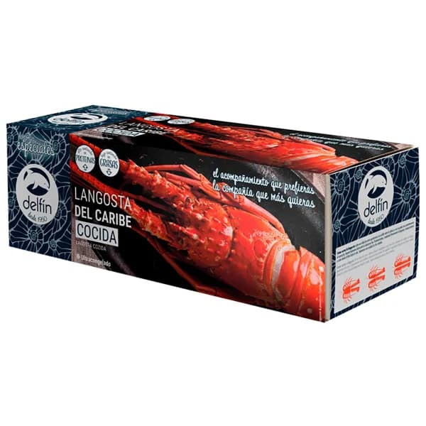 DELFÍN Los más especiales Langosta del Caribe, cocida y congelada 250 - 300 g. - 0.25 kg - Imagen del producto en Findit