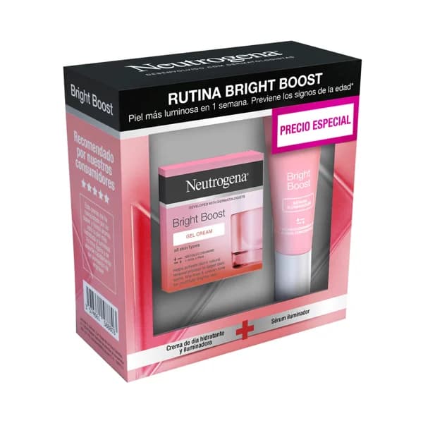 NEUTRÓGENA Estuche con drema de día hidratante e iluminadora y sérum iluminador NEUTRÓGENA. - 1 ud - Imagen del producto en Findit