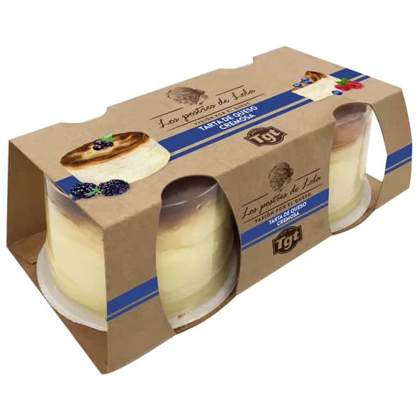 TGT Tarta de queso cremosa TGT Los postres de Lola 2 x 125 g. - 0.25 kg - Imagen del producto en Findit