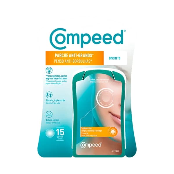 COMPEED Discreto Parches de triple acción contra espinillas, puntos negros e imperfecciones 7 uds. - 1 ud - Imagen del producto en Findit