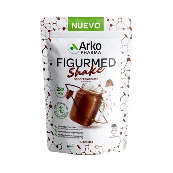ARKOPHARMA Figurmed shake Batido sutitutivo de comida con sabor a chocolate 10 uds. - 0.35 kg - Imagen del producto en Findit