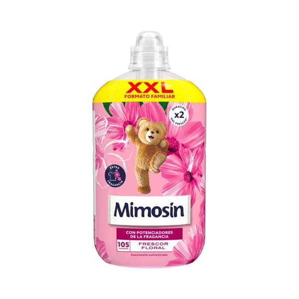 MIMOSÍN Frescor floral Suavizante concentrado con potenciadores de la fragancia 1890 ml, 105 lavados. - 1.89 l - Imagen del producto en Findit