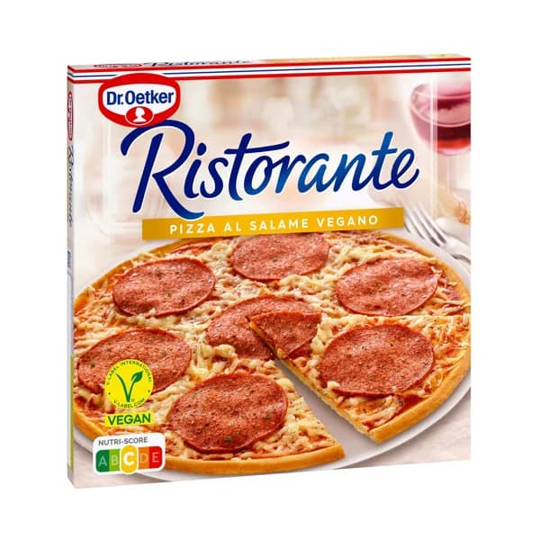 DR. OETKER Ristorante Pizza congelada de masa fina con salami vegano 295 g. - 0.3 kg - Imagen del producto en Findit