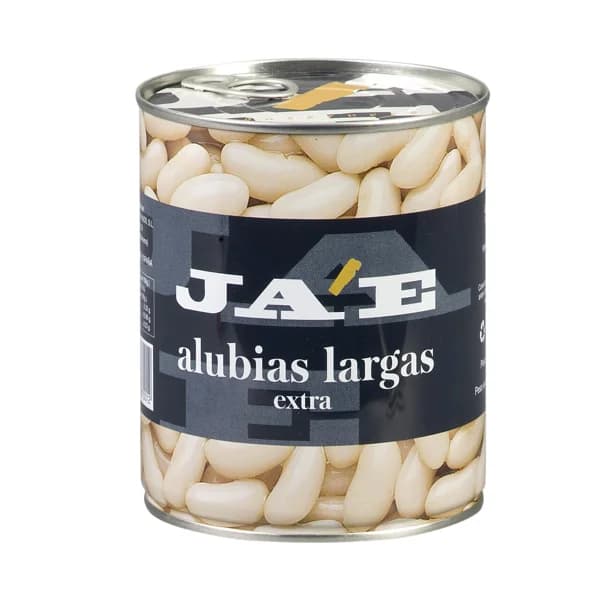 JAE Alubias blancas cocidas largas JAE lata de 500 g. - 0.5 kg - Imagen del producto en Findit