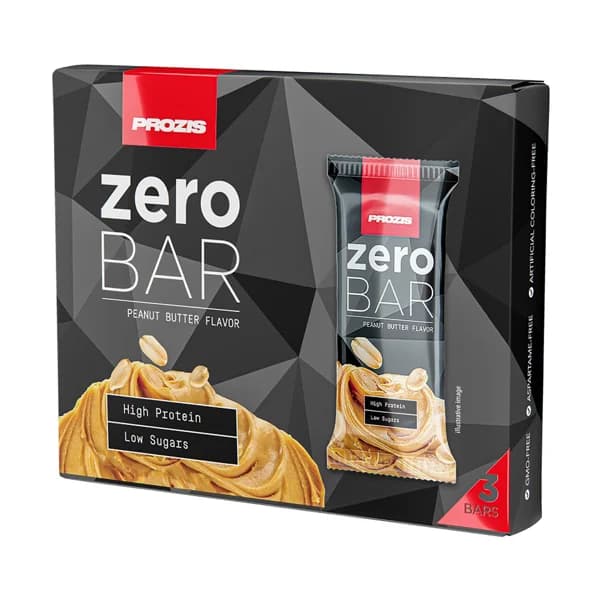 PROZIS Barritas con extra de proteínas y sabor a crema de cacahuete PROZIS Zero 3x40 g. - 0.12 kg - Imagen del producto en Findit