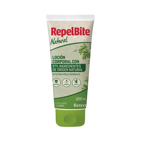 REPEL BITE Natural Loción corporal antimosquitos con un 97% de ingredientes de origen natural 200 ml. - 0.2 l - Imagen del producto en Findit