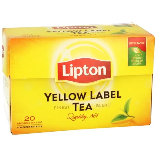 LIPTON Té yellow label 20 uds. de 1,5 g. - 1 ud - Imagen del producto en Findit