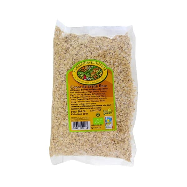 BIOGORET Cereales de fibra con copos de avena ecológicos BIOGORET 500 gr, - 0.5 kg - Imagen del producto en Findit