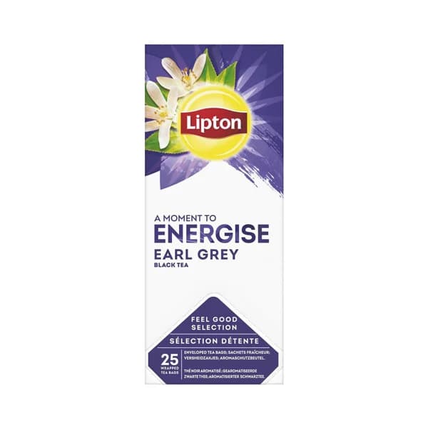 LIPTON Energise Té earl grey 25 uds, 49 g. - 1 ud - Imagen del producto en Findit